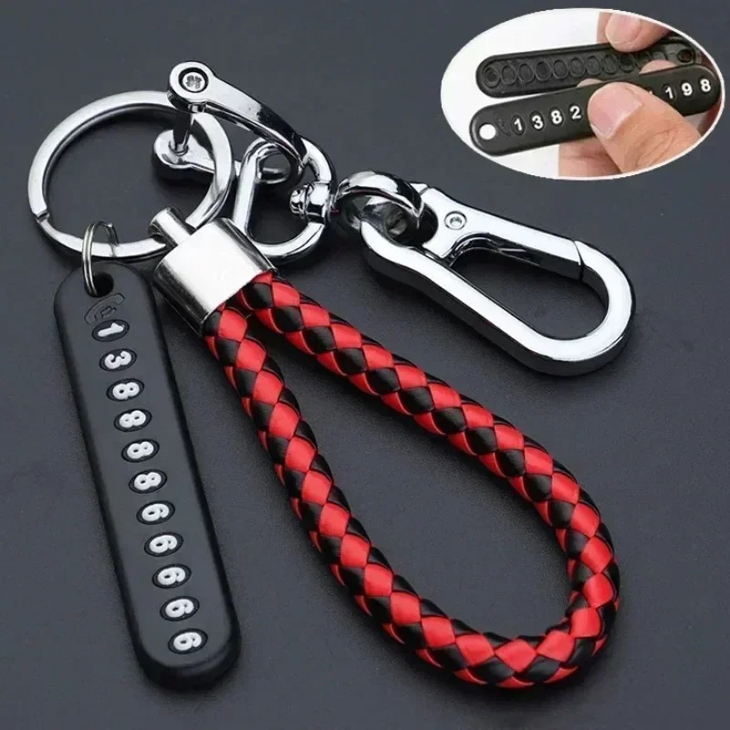 Key Ring with Phone No. ( 1Pcs )