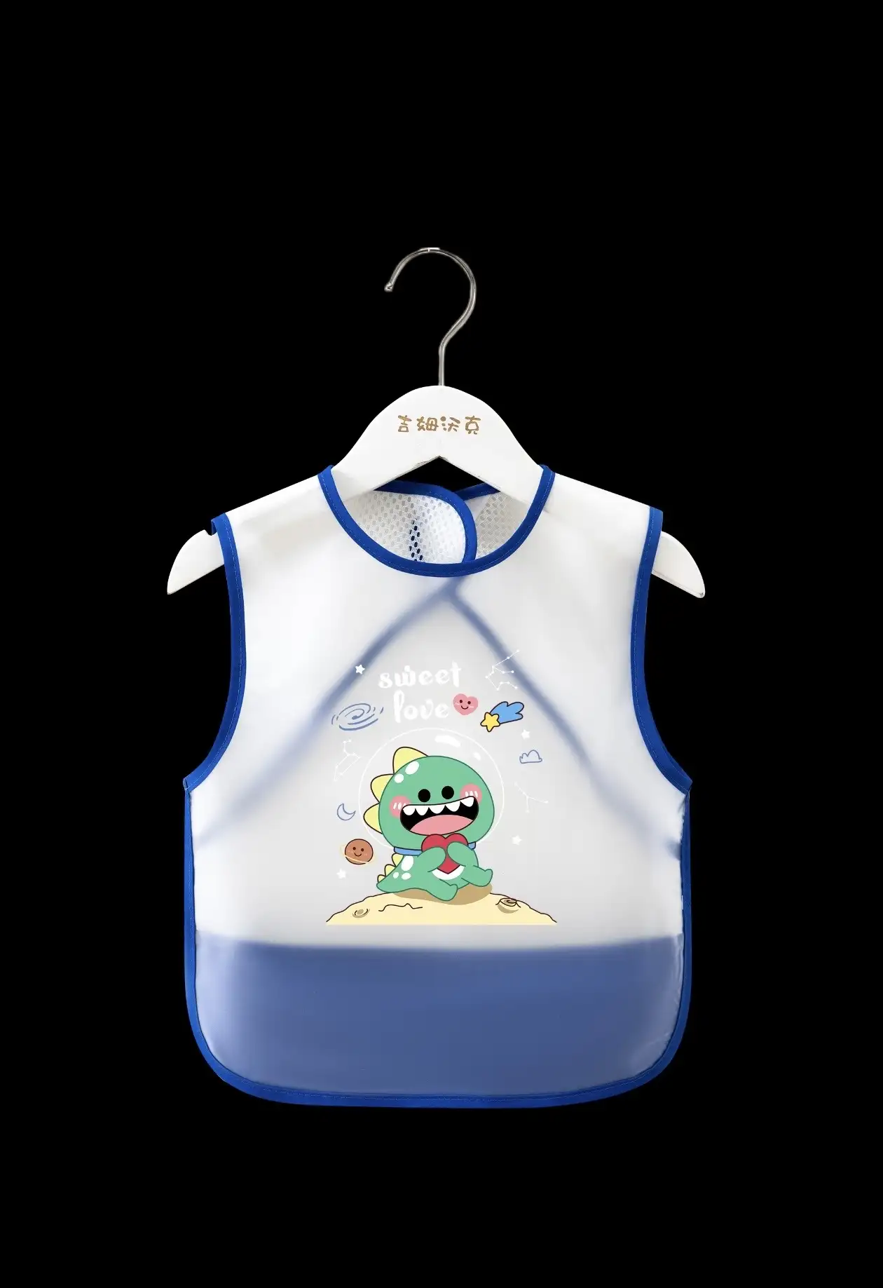 Waterproof Baby Feeding Bibs ( blue color )