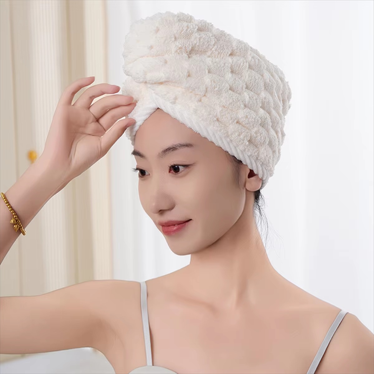 Microfiber Hair Towel ( 3 pcs)